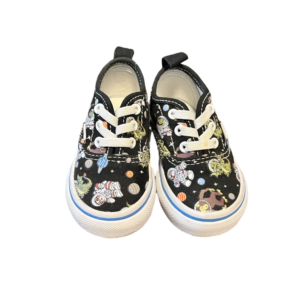 Vans glow in the dark toddler shoes size 4